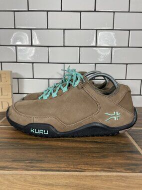 KURU Chicane Shoes Womens Sz 9.5 Wide Warmstone Mint Green Trail Hiking Sneaker